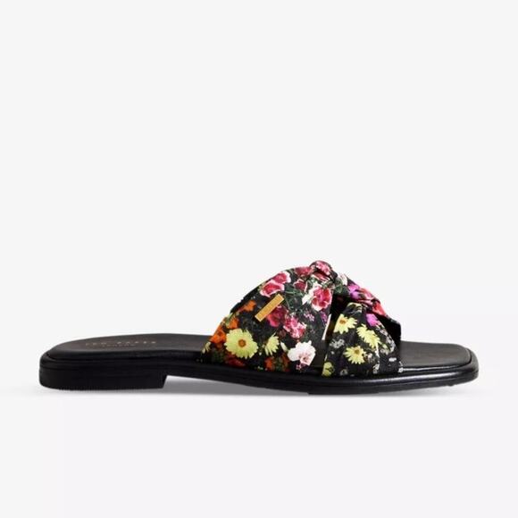 Ted Baker Ashina Floral Print Knot Sandal Size 8.5 - Picture 5 of 13
